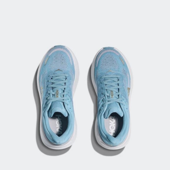 Hoka Shoes - women running shoes bondi 9 color blue white gold